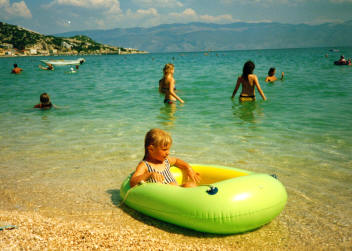 Strand Baska Krk Kroatien - f�r Kinder und Nichtschwimmer geeignet