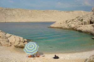 Bucht Strand Gnjilova Baska Insel Krk Kroatien Bucht Strand Gnjilova Baska Insel Krk Kroatien